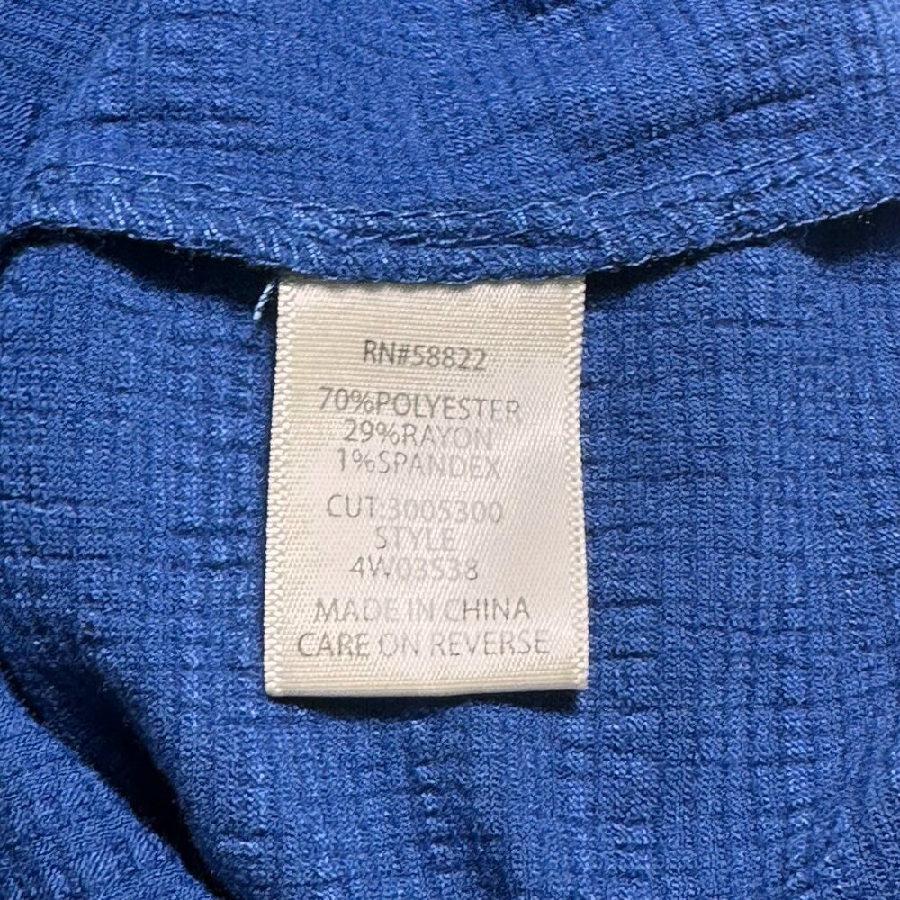 Max Studio London Womens SZ 3X Blue Top Ruffle Sleeves V-Neck Coquette Fairy - Picture 5 of 9